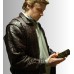 The Gold 2023 Jack Lowden (Kenneth Noye) Brown Leather Jacket